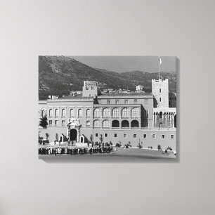 Impressão Em Tela Palácio quadrado do Principado de Mônaco vintage