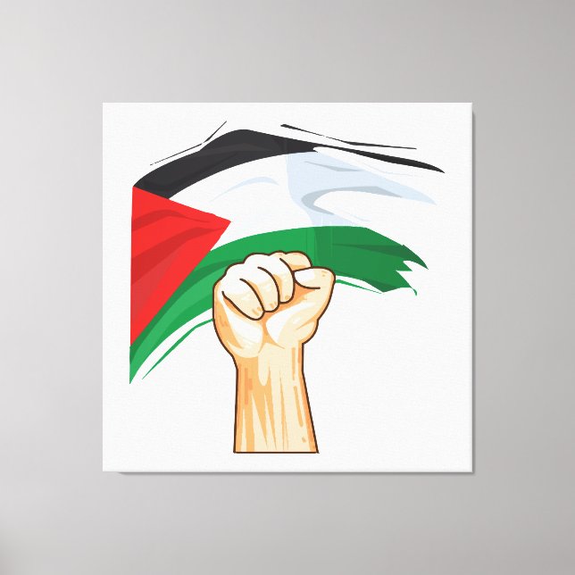 Impressão Em Tela Palestina (Frente)