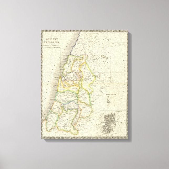 Impressão Em Tela Palestina Antiga (Frente)