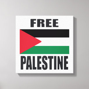 Impressão Em Tela Palestina Livre