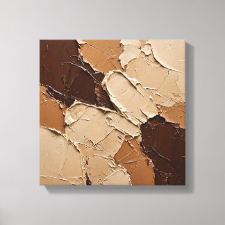 Impressão Em Tela Paleta Moderna Neutra Bege Marrom Chocolate na Par