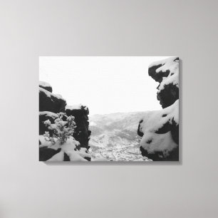 Impressão Em Tela Palha como visto da fotografia branca das rochas