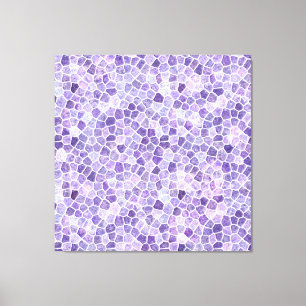 Impressão Em Tela Pálido Lilás E Roxo Calçada Padrão Remendado Terra