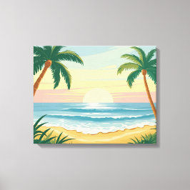 Impressão Em Tela Palm Beach