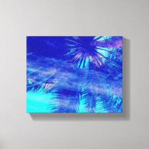 Impressão Em Tela Palm Tree Blues