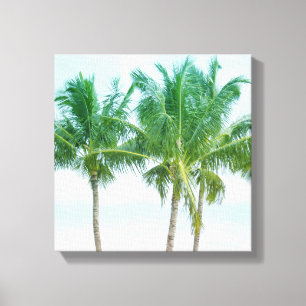 Impressão Em Tela Palm Trees do Havaí