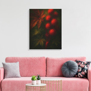 Impressão Em Tela Palma Christi: Elegância Tóxica Arte Impressionist