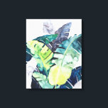 Impressão Em Tela Palmas de Crepúsculo - Folhas de Palma<br><div class="desc">"Twilight Palms II" de Grace Popp. Apresenta uma coleção de verde tropical em estilo aquarela.</div>