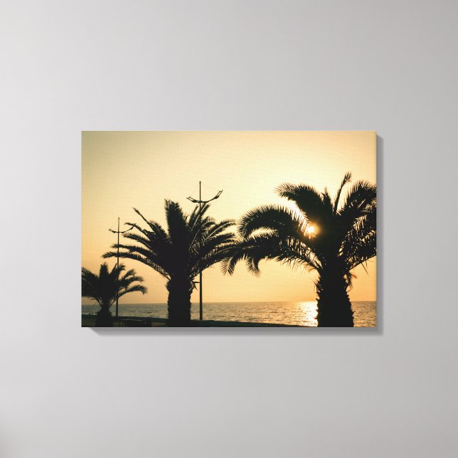 Impressão Em Tela Palmas em Batumi Georgia (Frente)