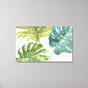 Impressão Em Tela Palmas tropicais misturadas dos verdes  