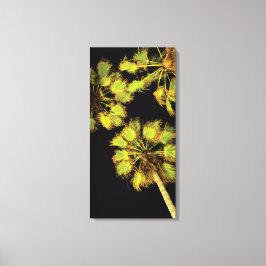 Impressão Em Tela Palmeiras noturnas de 16 x 32 polegadas