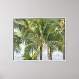 Impressão Em Tela Palmeiras tropicais no Havaí