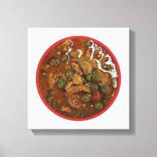 Impressão Em Tela Panang Thai Curry [พ ะ แ น ง] ... Comida