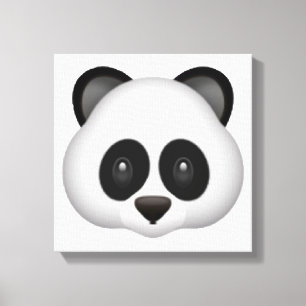 Impressão Em Tela Panda - Emoji