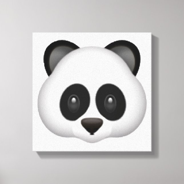 Impressão Em Tela Panda - Emoji (Frente)
