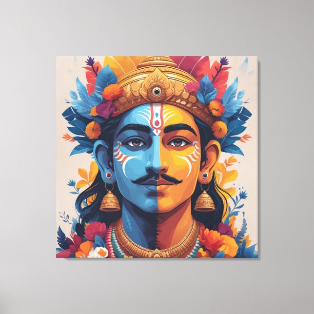 Impressão Em Tela Pandav Leela (Frente)