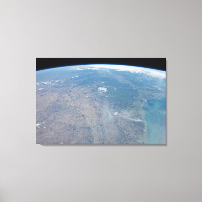 Impressão Em Tela Panorâmica Texas E Golfo Do México (Frente)