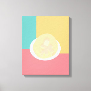 Impressão Em Tela Panquecas Coloridas Estilo Pop Art