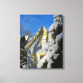 Impressão Em Tela Pão de gengibre e neve de inverno - Vineyard de Ma