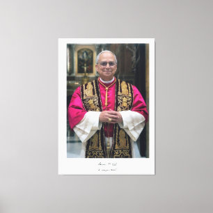 Impressão Em Tela Papa Leão XIV Robert Francis Prevost