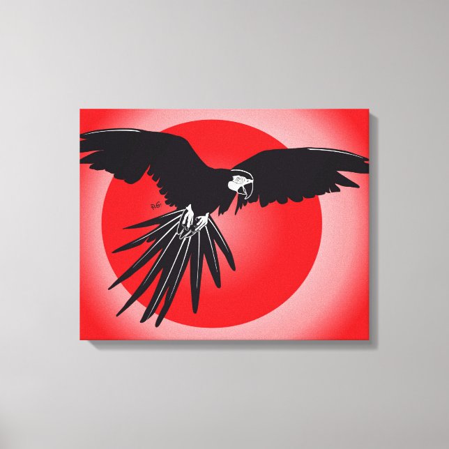 Impressão Em Tela Papagaio era (Frente)