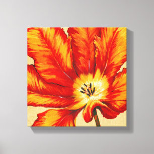 Impressão Em Tela Papagaio Tulipa II