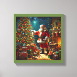 Impressão Em Tela Papai Noel de Natal 1