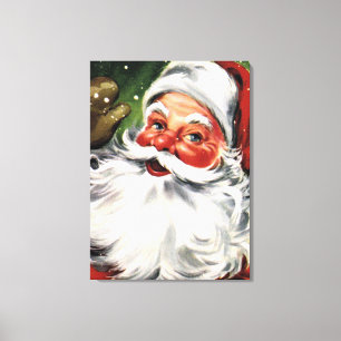 Impressão Em Tela Papai Noel de ondulação