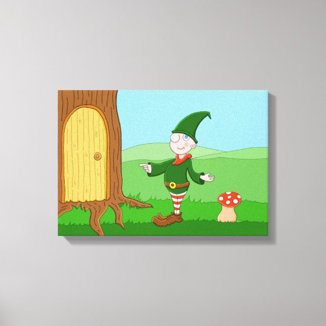 Impressão Em Tela Papai noel Elf (Frente)