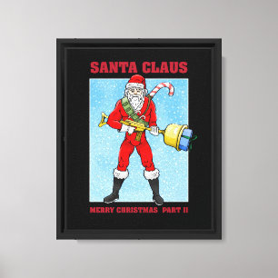 Impressão Em Tela Papai Noel Feliz Natal Parte 2