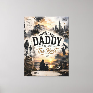 Impressão Em Tela Papai Personalizado Você É O Melhor Quadro