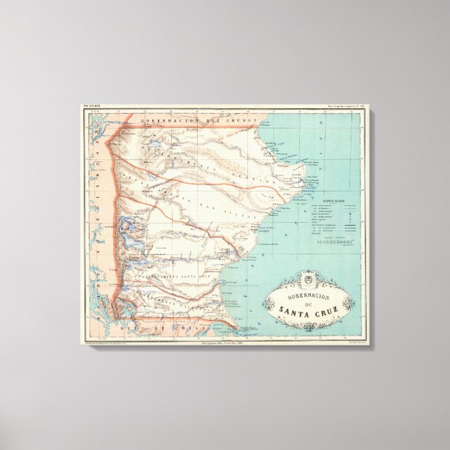 Impressão Em Tela Papais noeis Cruz, Argentina (Frente)