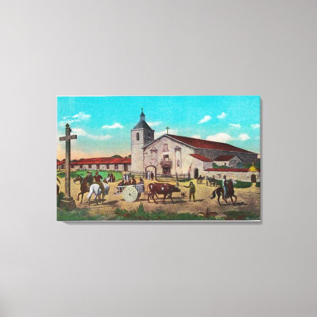 Impressão Em Tela Papais noeis da Missão Clara de AsisSanta Clara, C (Frente)