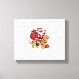 Impressão Em Tela Papais noeis De Iluminação Xmas Que Andam A Andar