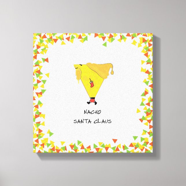 Impressão Em Tela Papais noeis Nacho com Chips (Frente)