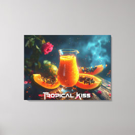 IMPRESSÃO EM TELA PAPAYA - BEIJO TROPICAL
