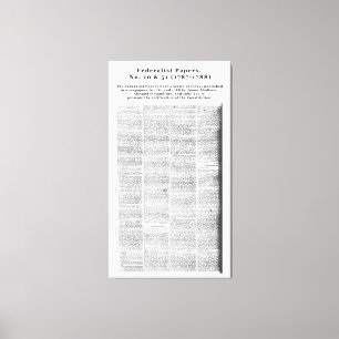 Impressão Em Tela Papéis, no. 10 & no. federalistas 51 (1787-1788)