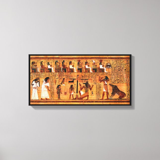 Impressão Em Tela Papiro Real Egípcio (Frente)