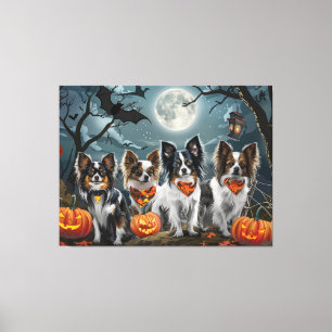 Impressão Em Tela Papoila de Halloween Assustador