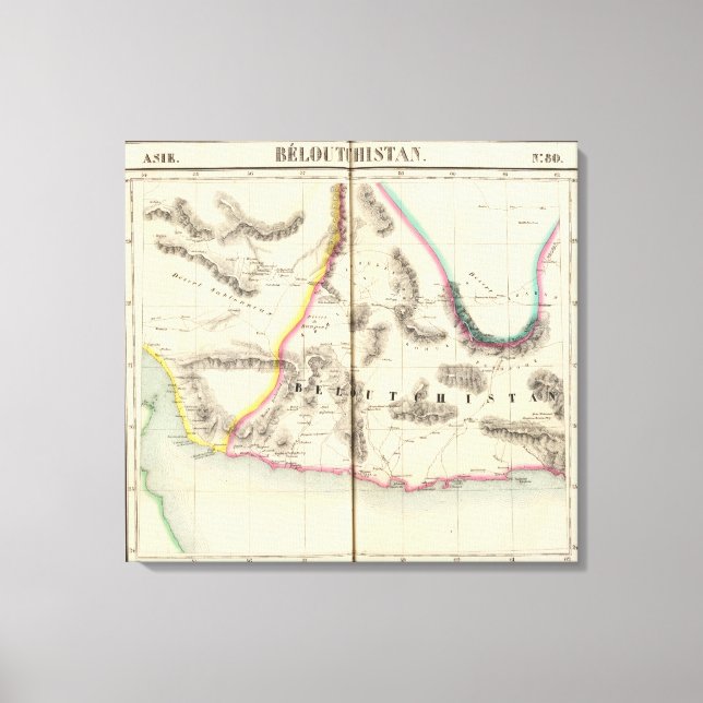 Impressão Em Tela Paquistão, Ásia 80 (Frente)
