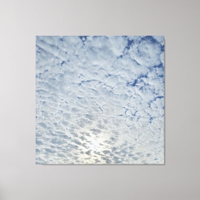 Impressão Em Tela Para as Nuvens e Além (Frente)