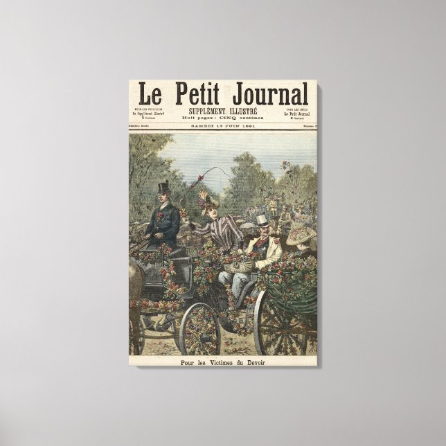 Impressão Em Tela Para as vítimas do dever (Frente)