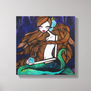 Impressão Em Tela "Para baixo pela água" canvas, 12" X12 "