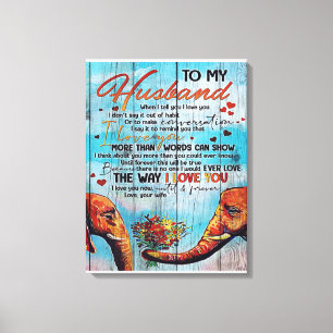 Impressão Em Tela Para Minha Letra Marido, Linda Letra Marido