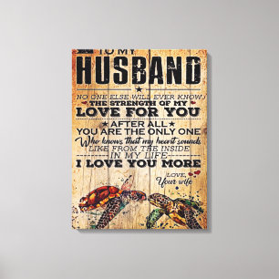 Impressão Em Tela Para o meu marido Citações De Amor Para Marido