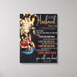 Impressão Em Tela Para o meu marido Decor, Letra de amor
