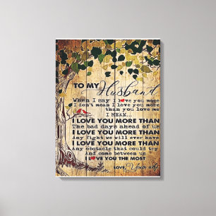 Impressão Em Tela Para o meu marido presente, novo decorador