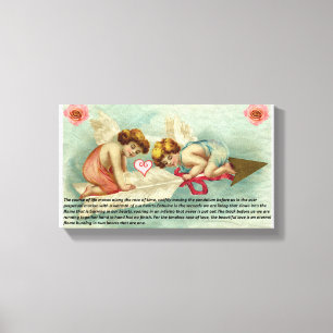 Impressão Em Tela Para sempre amor