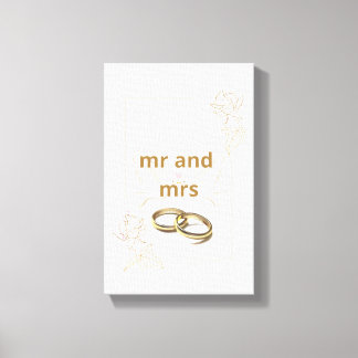 Impressão Em Tela Para sempre começa hoje - Arte de Muro de Casament