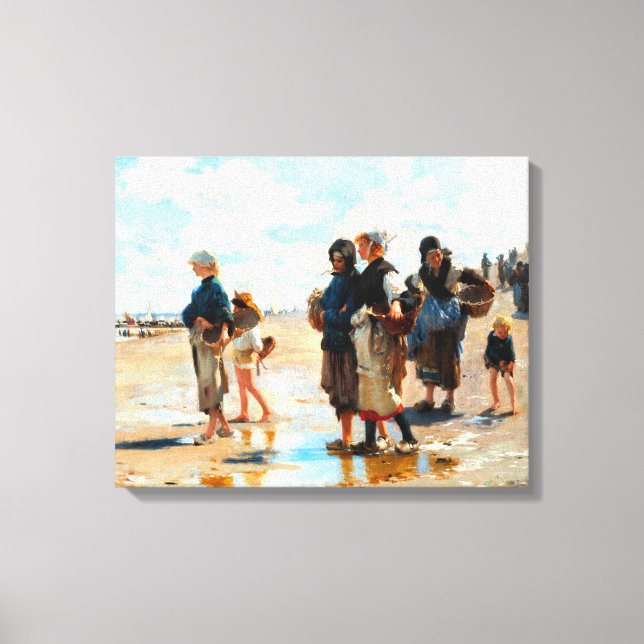 Impressão Em Tela Parado em Peixe por John Singer Sargent (Frente)